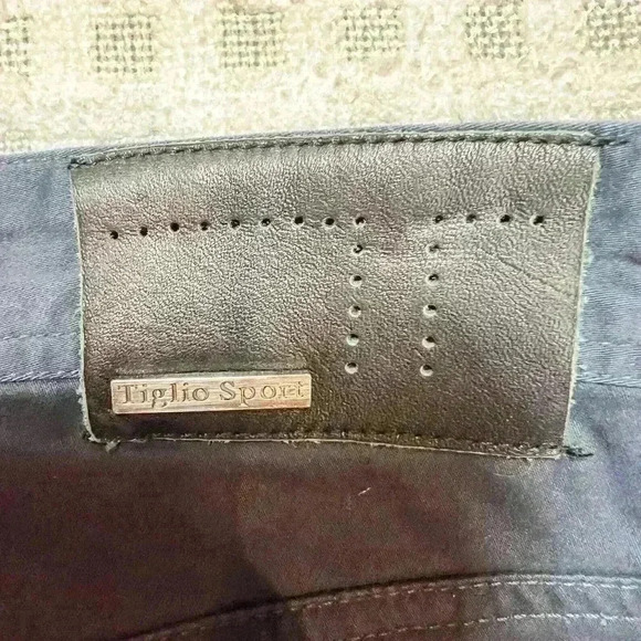 Tiglio Sport Monaco style chinos pants men’s size 36x34 navy straight leg - Picture 10 of 10